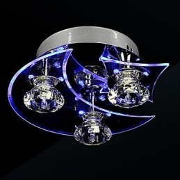 Ljuskrona Modern Crystal Living 3 Lights
