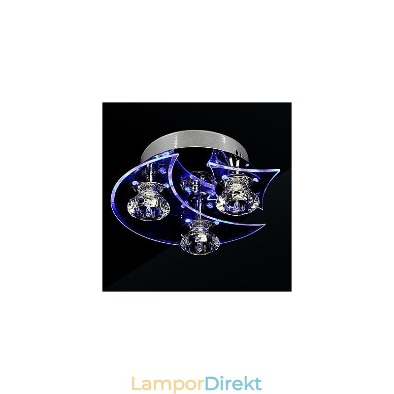 Ljuskrona Modern Crystal Living 3 Lights