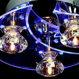 Ljuskrona Modern Crystal Living 3 Lights