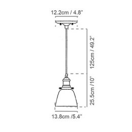 Pendellampor Traditionell Klassisk Vintage Retro Metall