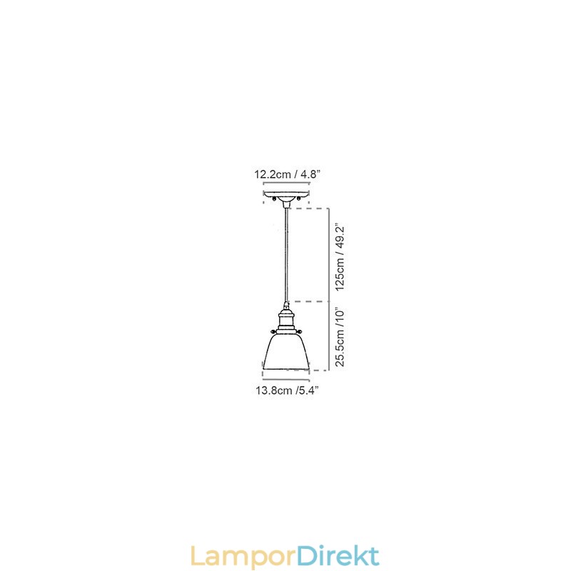 Pendellampor Traditionell Klassisk Vintage Retro Metall