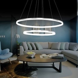 Modern Design Taklampa 4 Högkvalitativ Akryl Dubbelring Passform
