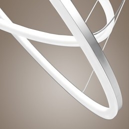 Modern Design Taklampa 4 Högkvalitativ Akryl Dubbelring Passform