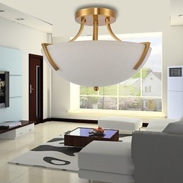 Rustik Lodge Vintage Mini Stil Målning Metall Taklampa