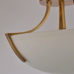 Rustik Lodge Vintage Mini Stil Målning Metall Taklampa