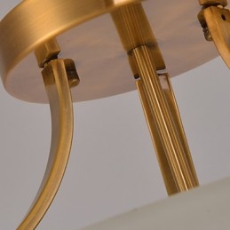 Rustik Lodge Vintage Mini Stil Målning Metall Taklampa