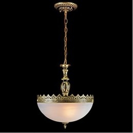 Traditionell Klassisk Vintage Retro Brons Metall Taklampa