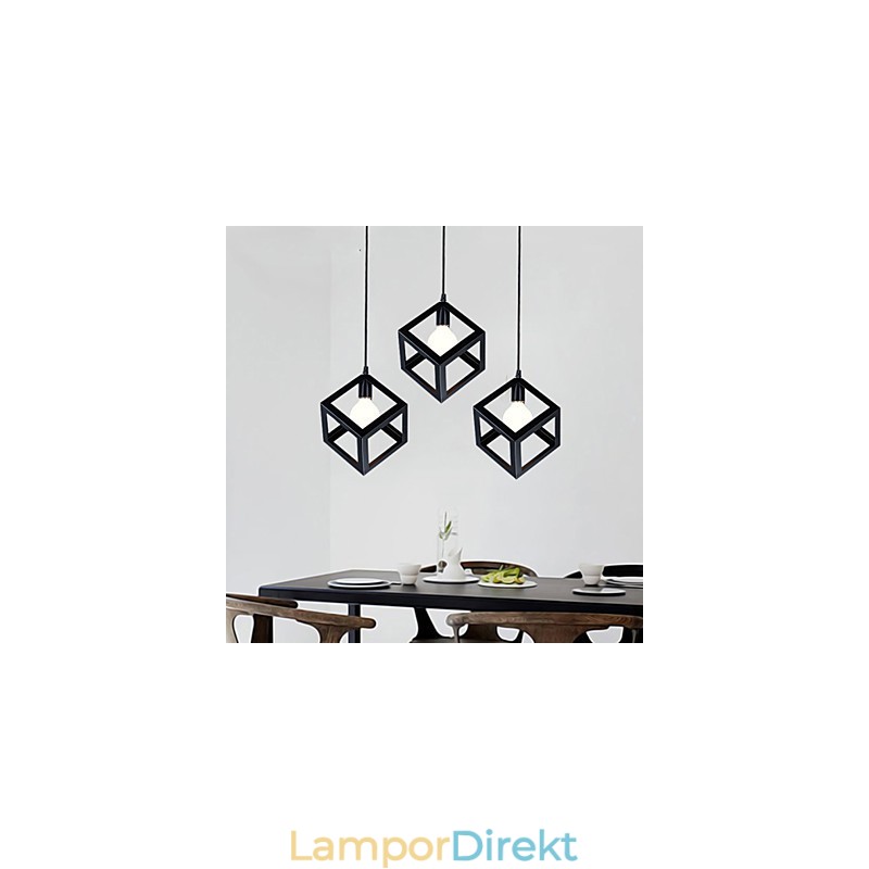 Retro Mini Stil Målning Metall Taklampa