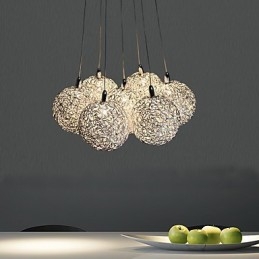Modern Och Modern Mini Stil Galvaniserad Metall Taklampa