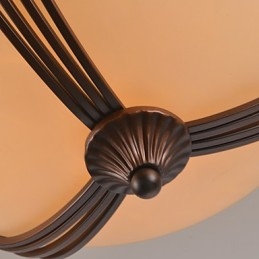 Rustik Lodge Vintage Mini Stil Målning Metall Taklampa