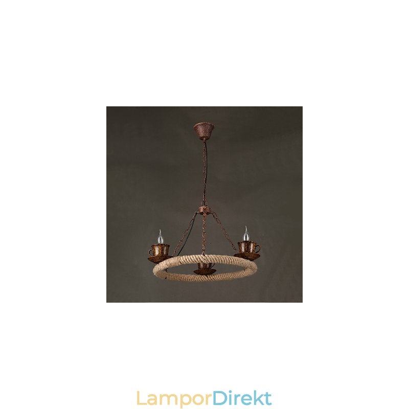 Vintage Lantmålning Metall Taklampa Garage