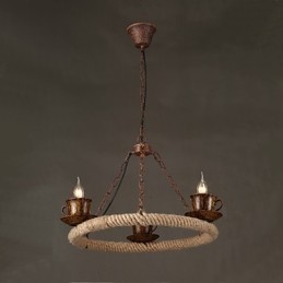 Vintage Lantmålning Metall Taklampa Garage