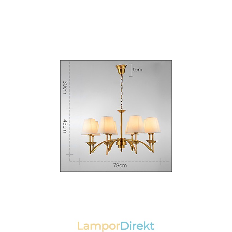 Ren Vit Modern Och Modern Dekorativ Design Taklampa Familj