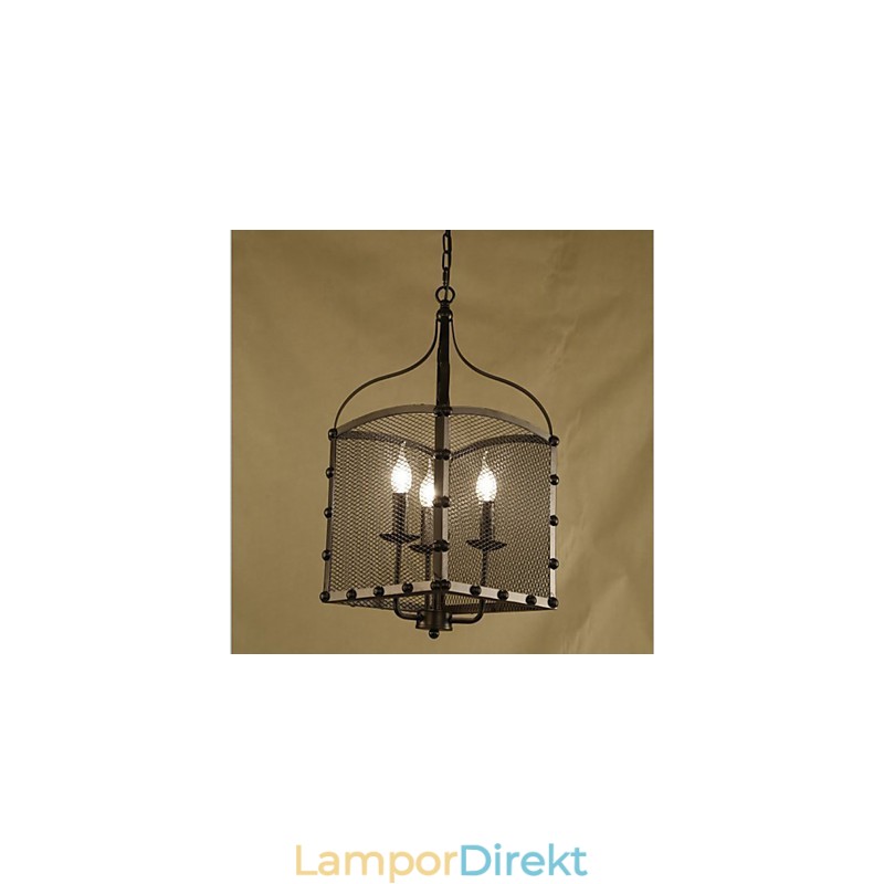 A Net Cover Retro Industrial Wind Cafe Smides Lron Ljuskrona