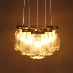 Kreativ Önskeflaska Glas Söta Barn Tre Droppljus Lampa