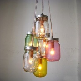 Kreativ Önskeflaska Glas Söta Barn Tre Droppljus Lampa