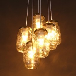Kreativ Önskeflaska Glas Söta Barn Tre Droppljus Lampa
