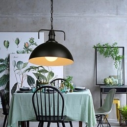 Nordic American Country Industrial Semicircle Fashion Smidesjärn Single Head Droplight