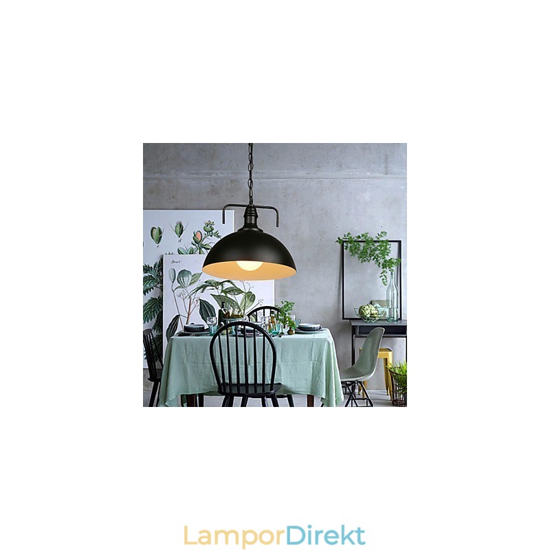 Nordic American Country Industrial Semicircle Fashion Smidesjärn Single Head Droplight