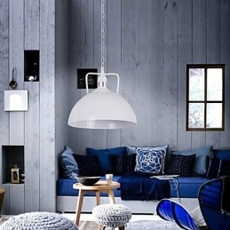 Nordic American Country Industrial Semicircle Fashion Smidesjärn Single Head Droplight