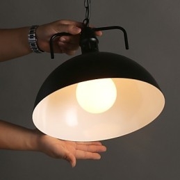 Nordic American Country Industrial Semicircle Fashion Smidesjärn Single Head Droplight