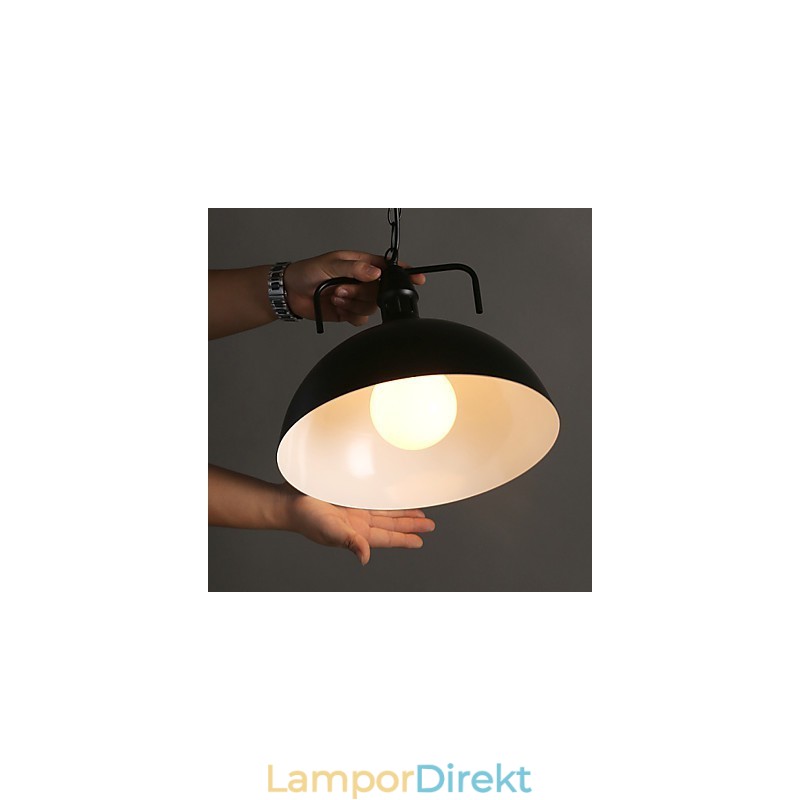 Nordic American Country Industrial Semicircle Fashion Smidesjärn Single Head Droplight