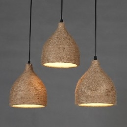 Country Lofts Återställer Gamla Sätt Hamparep Enkelt Huvud Liten Droplight Lampa