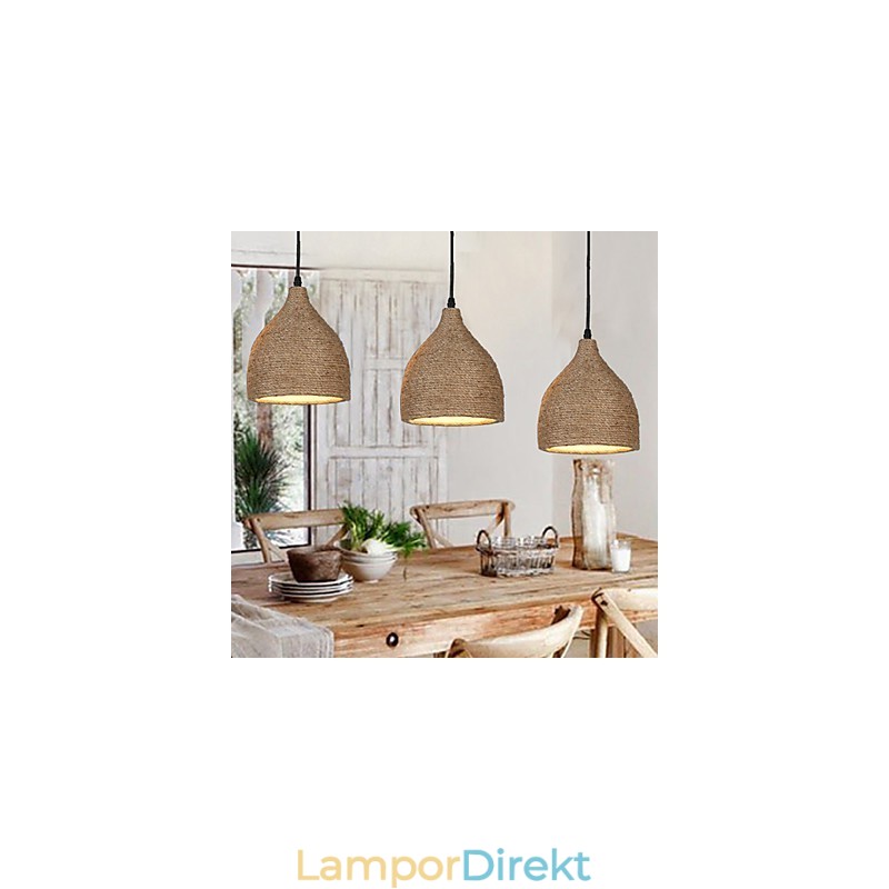 Country Lofts Återställer Gamla Sätt Hamparep Enkelt Huvud Liten Droplight Lampa