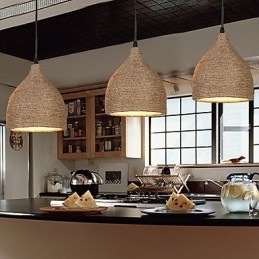 Country Lofts Återställer Gamla Sätt Hamparep Enkelt Huvud Liten Droplight Lampa