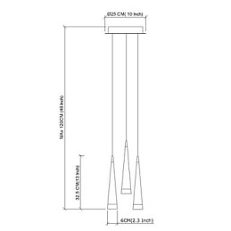 Modern Och Modern Taklampa I Krommetall