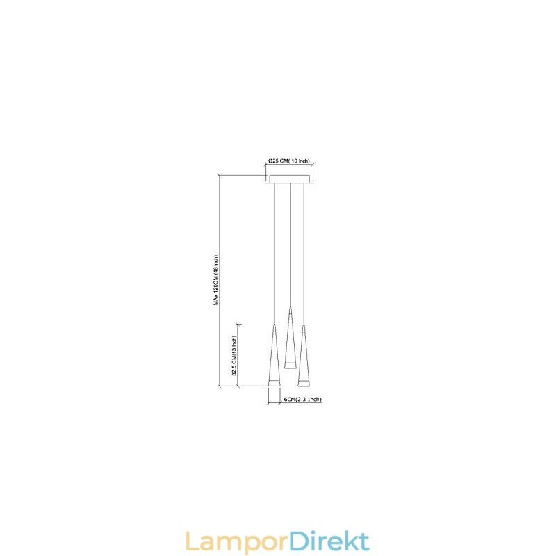 Modern Och Modern Taklampa I Krommetall
