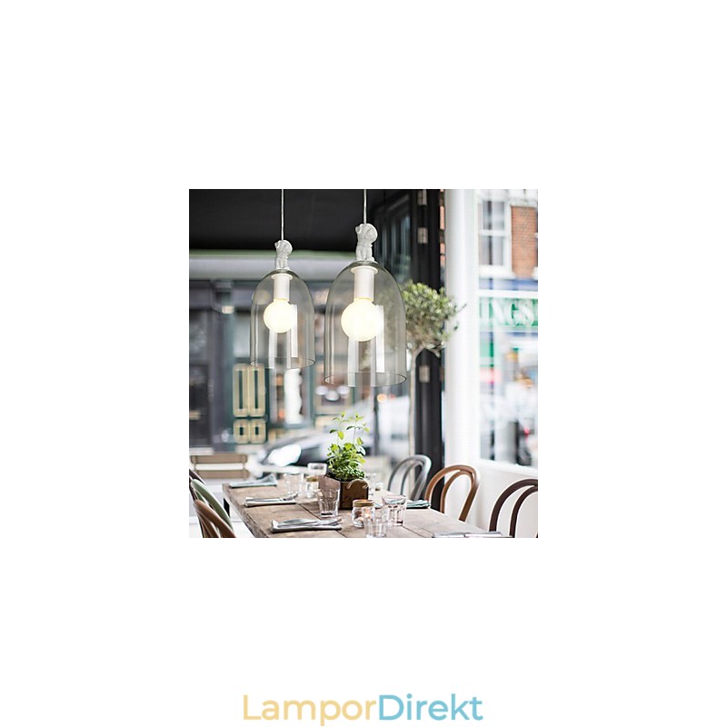 The Cartoon Dog Droplight Taipei Rural Glass Individuality Creative Small Droplight Lamp