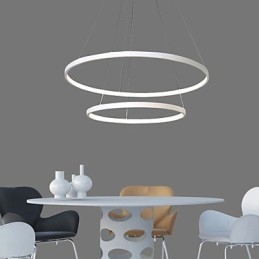 Pendelljus Modern Design Två Ringar Av Hög Kvalitet