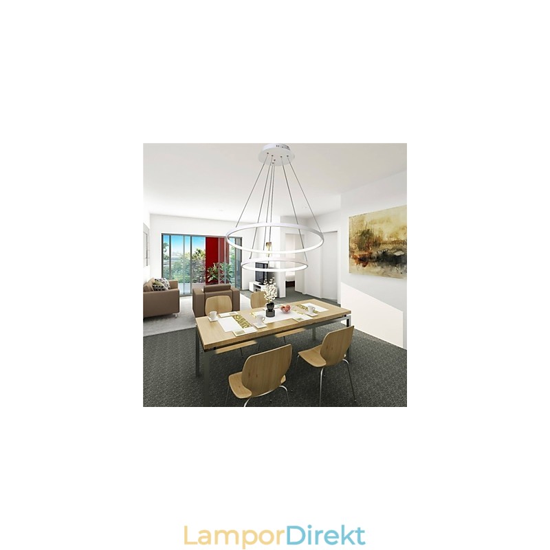 Pendelljus Modern Design Två Ringar Av Hög Kvalitet