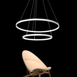 Pendelljus Modern Design Två Ringar Av Hög Kvalitet