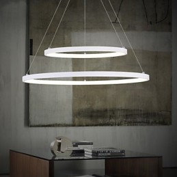 Pendelljus Modern Design Två Ringar Av Hög Kvalitet