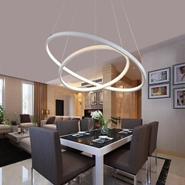 Pendelljus Modern Design Två Ringar Av Hög Kvalitet