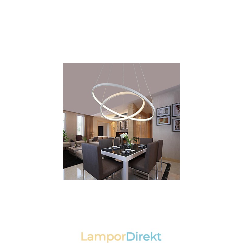 Pendelljus Modern Design Två Ringar Av Hög Kvalitet
