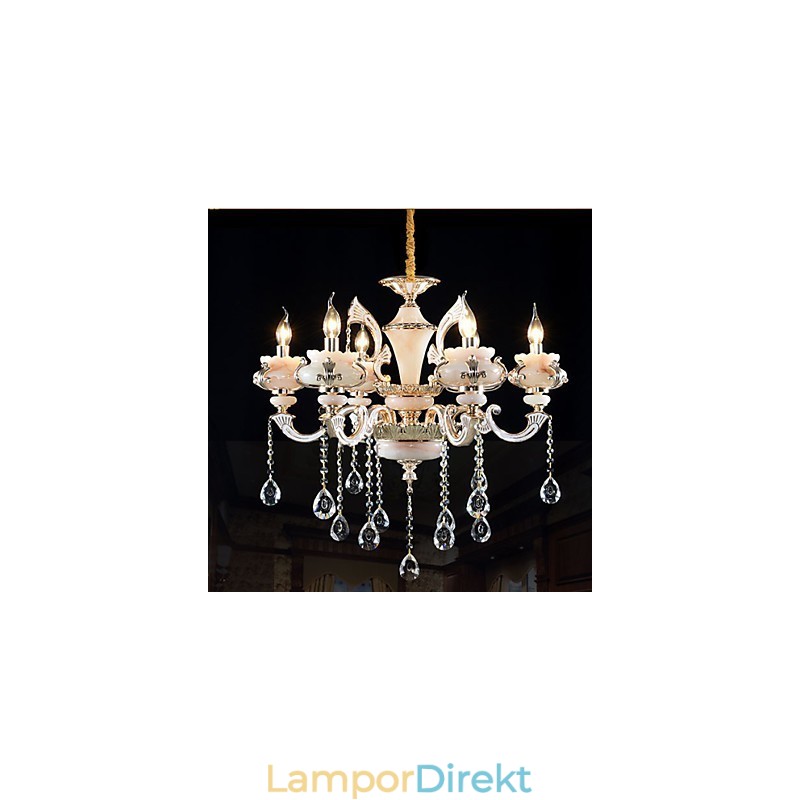 Enkel Europeisk Lyxlampa Typ Guld Jade Zinklegering