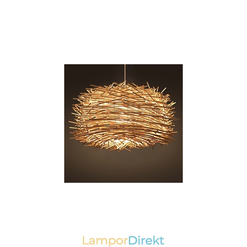 Europeisk Och Amerikansk Denss Rattan Weaving Chandelier
