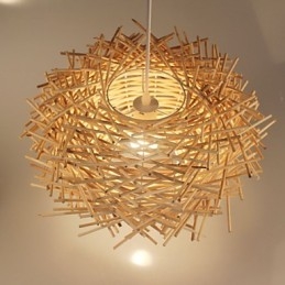 Europeisk Och Amerikansk Denss Rattan Weaving Chandelier
