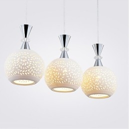 3 Heads Pendel Light Modern Contemporary Metal