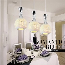 3 Heads Pendel Light Modern Contemporary Metal