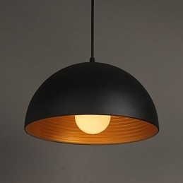 Kreativ Lampa Rund Skorsten Droplight Smidesjärn Karaktär Måltider Ljuskrona Svart Och Vit