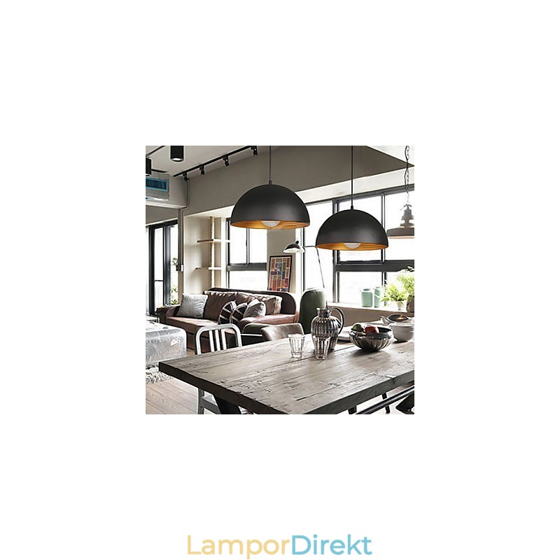Kreativ Lampa Rund Skorsten Droplight Smidesjärn Karaktär Måltider Ljuskrona Svart Och Vit