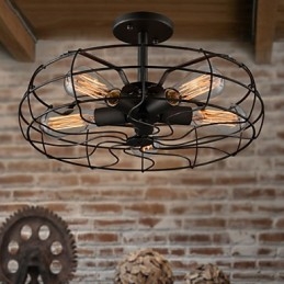 The American Country Industrial Designer Lamp Personalized Lamp European Retro Fläkt Taklampor