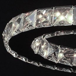 Modern Och Modern Kristallkrom Metall Taklampa