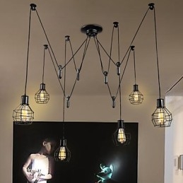 6 Lampor Country Designers Metall Taklampa