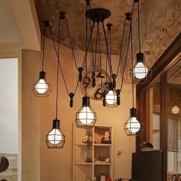 6 Lampor Country Designers Metall Taklampa