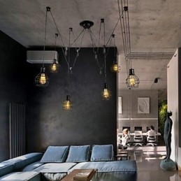 6 Lampor Country Designers Metall Taklampa